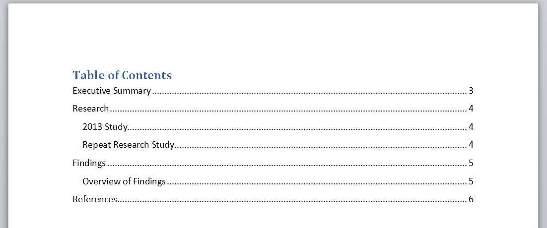 TOC Issue Step After